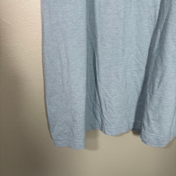 Duluth Trading Company Men's Blue Henley Pocket Tee - Size 2XL - Short Sleeves - Picture 3 of 6
